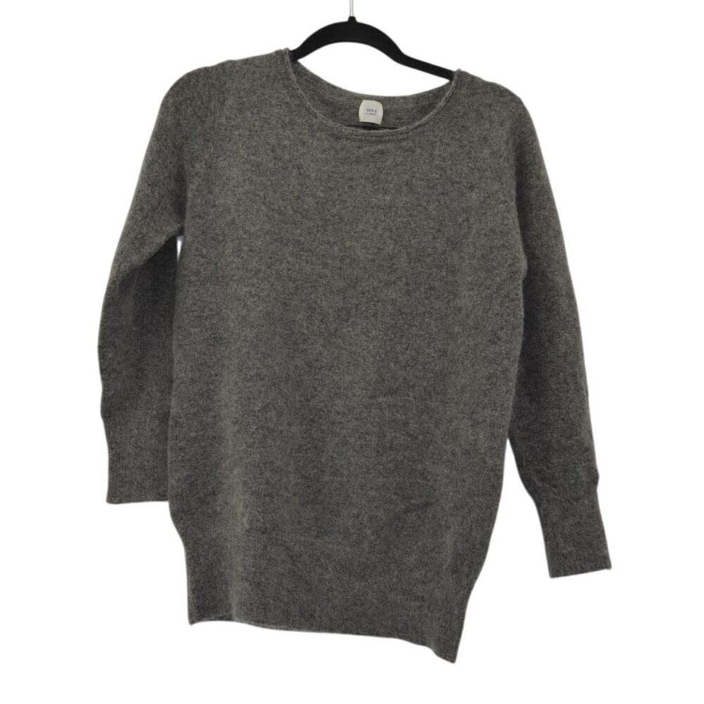 Iena Womens Gray Sweater Wool Mohair Long Sleeve Preppy M?